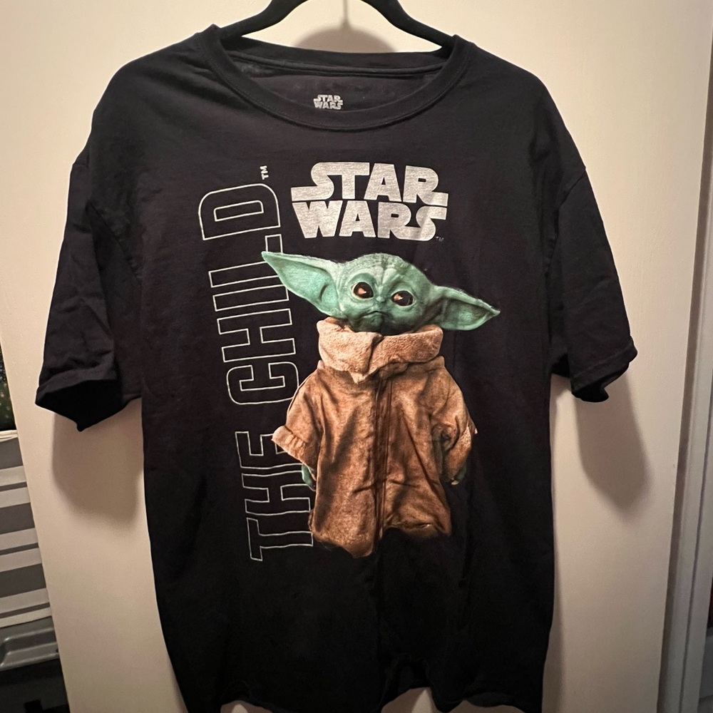STAR WARS DISNEY The Child Baby Yoda Grogu Mandalorian large t shirt unisex mens